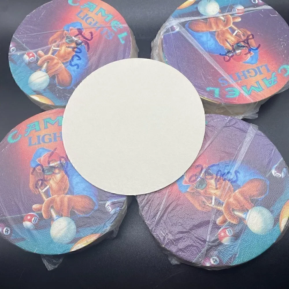 Vintage Camel Lights Joe Cool Pool Cardboard Coasters -100 pool table